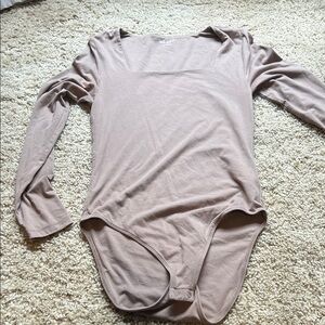 Old Navy square neck bodysuit long sleeve